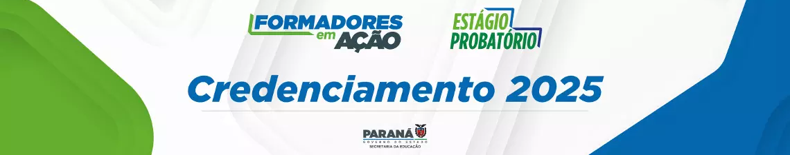 Banner referente Credenciamento de Formadores 2025